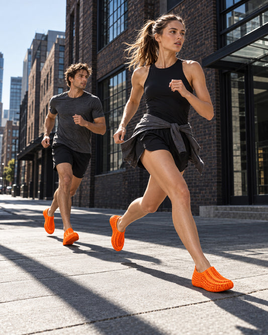Atlas Grid Structured-Knit Slip-On